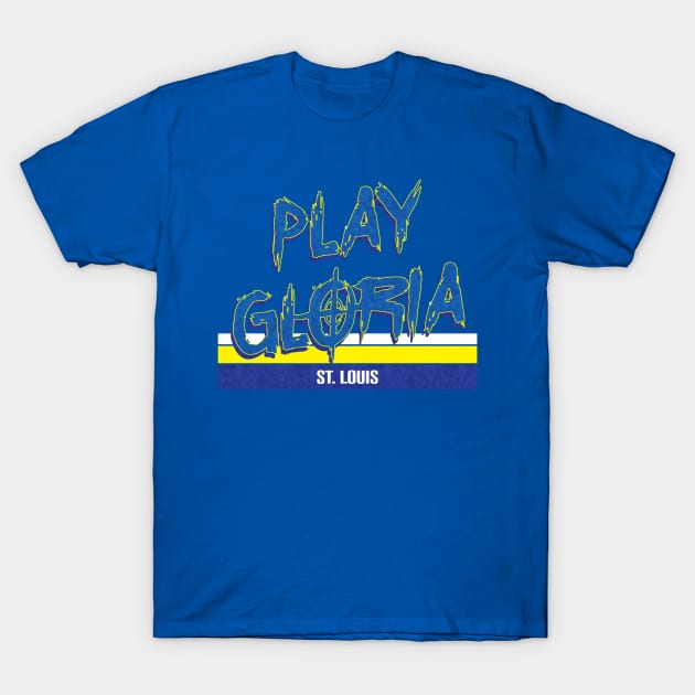 Gloria Go Blues T-Shirt by Spilled Ink